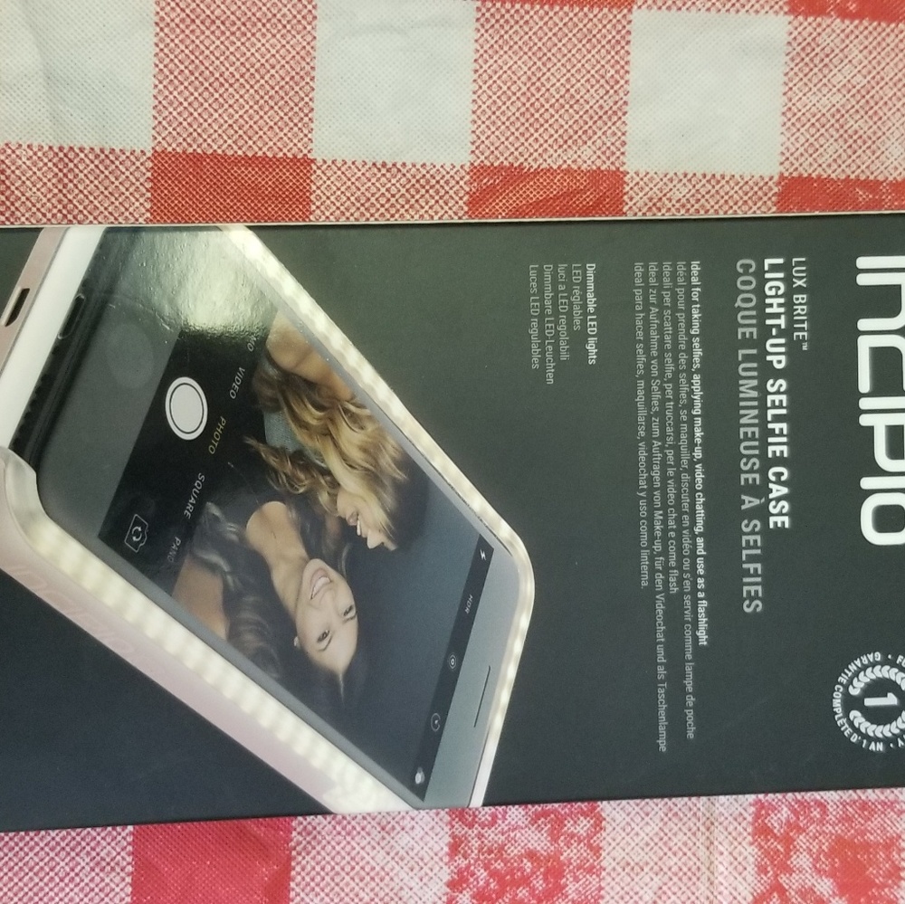 Lighted iphone 7 selfie case